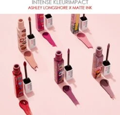 Maybelline Superstay Langhoudende Lippenstift - Matte Ink X Ashley Longshore - 95 Visionary - Paars - Limited Edition -Bekend Cosmetica Winkel 1200x1150 2