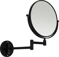 LYVION Make-up Spiegel - Scheerspiegel - Vergrootspiegel - 2 Spiegels - Voor Aan De Wand - Uitklapbaar - Verstelbaar - Cosmeticaspiegel - Dubbelzijdig - RVS - Zwart -Bekend Cosmetica Winkel 1200x1151 9