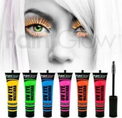 Merkloos PAINTGLOW UV EYE MASCARA SET - 8 Stuks - NEON - Feest Make Up - Carnaval -Bekend Cosmetica Winkel 1200x1155 2