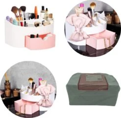 Springos Make Up Organizer - Meerdere Vakken - Lade Kast - Wit/Roze -Bekend Cosmetica Winkel 1200x1161 17