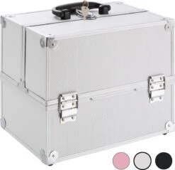 AREBOS Cosmetica Koffer - Beauty Case - Cosmetica Trolley - 15 L - Zilber 16 AREBOS Cosmetica Koffer - Beauty Case - Cosmetica Trolley - 15 L - Zilber -Bekend Cosmetica Winkel 1200x1163 16