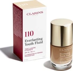 Clarins Everlasting Youth Fluid Illuminating & Firming Foundation - 110 Honey - Foundation - 30 Ml -Bekend Cosmetica Winkel 1200x1166 5