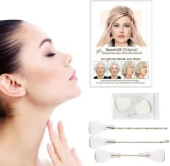 Face Lift Tape - Licht Haar - Facelift Zonder Chirurgie - Instant Eyes, Face And Neck Lift - Blond/wit/licht Haar - 40 Stuks - Transparent -Bekend Cosmetica Winkel 1200x1170 65