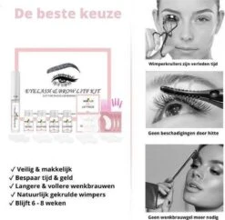 Mimlo Professionele Wimper & Wenkbrauw Lifting Set - Lash Lift Kit - Wimperlifting Set - Browlift - Permanente Wimper Kruller - Lash & Brow Lift Kit -Bekend Cosmetica Winkel 1200x1176 2
