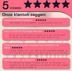 BeauRose Make Up Kwasten Set - Make Up Brush - Oogschaduw - Foundation Kwast - Poeder Kwast - Brush - Make Up - Cosmetica - Kwasten Set – Make Up Tasje - 12 Stuks -Bekend Cosmetica Winkel 1200x1179 24