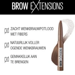 Maybelline Brow Extensions - 02 Soft Brown - Bruin Wenkbrauwpotlood - 10,5 Gr. -Bekend Cosmetica Winkel 1200x1188 11