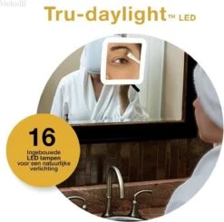 Melodii ML10X - Make Up Spiegel Met LED Verlichting - Scheerspiegel - 10x Vergroting - Met Tru-Daylight Verlichting - Voor Hem En Voor Haar -Bekend Cosmetica Winkel 1200x1188 21