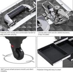 Monkey's Aluminium Kapperskoffer - Zwart - Beauty Case - Cosmeticakoffer - Make-upkoffer - Trolley - 360 Graden Wielen - 34 X 24 X 55.5 Cm 13 Monkey's Aluminium Kapperskoffer - Zwart - Beauty Case - Cosmeticakoffer - Make-upkoffer - Trolley - 360 Graden Wielen - 34 X 24 X 55.5 Cm -Bekend Cosmetica Winkel 1200x1190 19