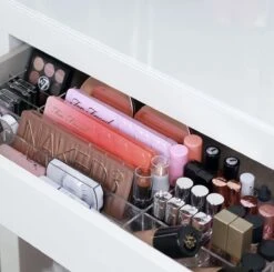 Jumanah® Collections "Sorted" MALM - Toilettafel -Volledige Lade - Make Up Organizer - Ladeverdeler - Lade Organizer - Transparant - Acryl - Kunststof -Bekend Cosmetica Winkel 1200x1191 28