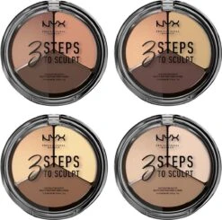 NYX Professional Makeup 3 Steps To Sculpt Face Sculpting Palette - Light 3STS02 - Highlighter En Contouring Make-up - 15 Gr 11 NYX Professional Makeup 3 Steps To Sculpt Face Sculpting Palette - Light 3STS02 - Highlighter En Contouring Make-up - 15 Gr -Bekend Cosmetica Winkel 1200x1192 18