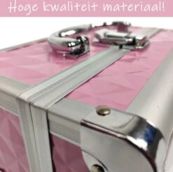 Make Up Koffer Meisjes En Dames Roze - Make Up Organizer Met Spiegel - Cosmetica Koffer - Beautycase Koffer -Bekend Cosmetica Winkel 1200x1193 20