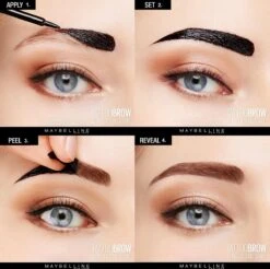 Maybelline Tattoo Brow Peel-Off Wenkbrauwgel - 3 Dark Brown - Bruin -Bekend Cosmetica Winkel 1200x1193 8