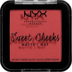 NYX Professional Makeup Sweet Cheeks Creamy Powder Blush Matte - Citrine Rose SCCPBM04 - Blush - 5 Gr