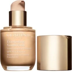 Clarins Everlasting Youth Fluid Illuminating & Firming Foundation - 110 Honey - Foundation - 30 Ml -Bekend Cosmetica Winkel 1200x1195 7