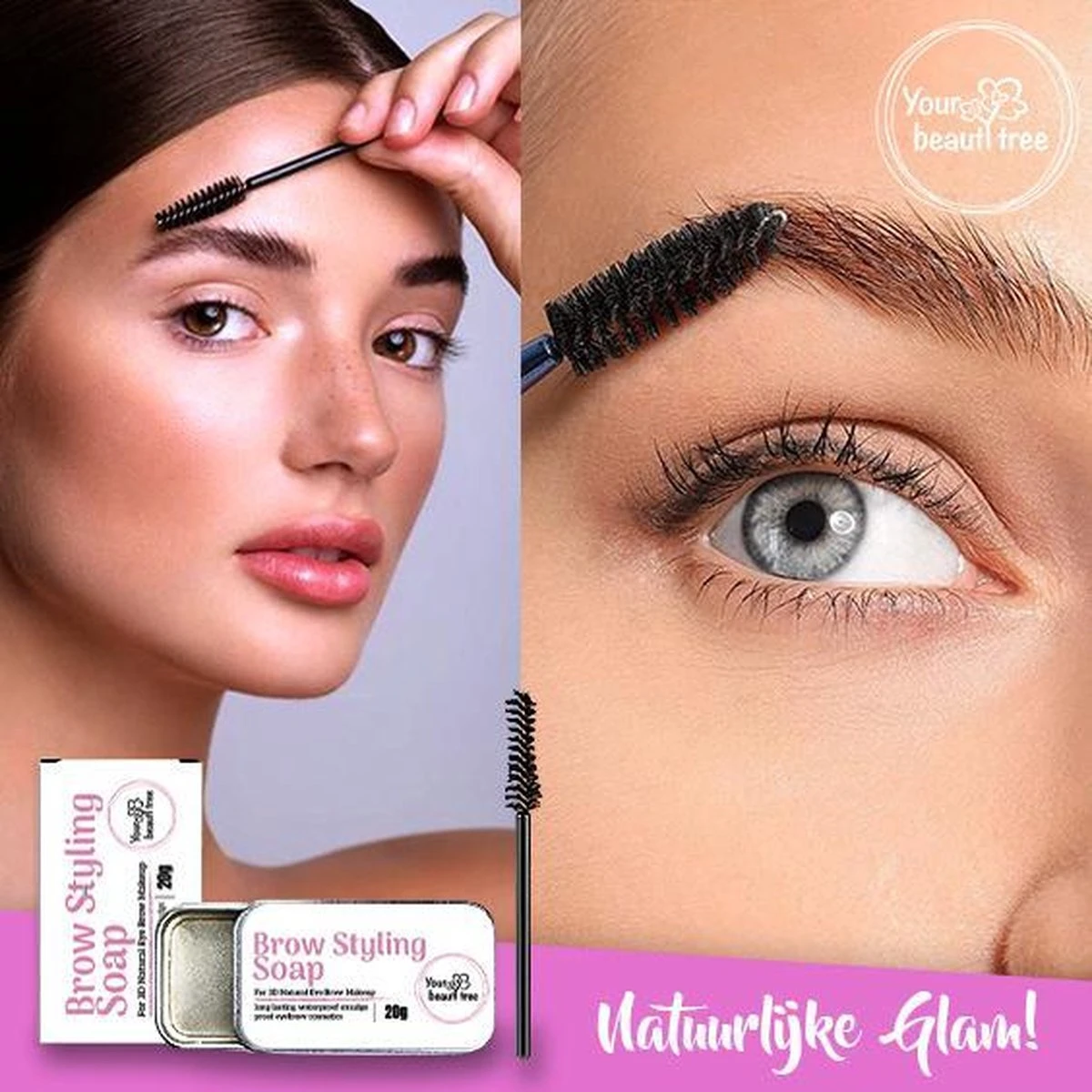 Your Beauty Tree ® Brow Styling Soap - Browsoap - Wenkbrauwzeep - Brow Lamination - Wenkbrauw Zeep 4 Your Beauty Tree ® Brow Styling Soap - Browsoap - Wenkbrauwzeep - Brow Lamination - Wenkbrauw Zeep - Afbeelding 2