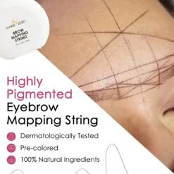 Marie-José & Co - Brow Mapping String - Voor Henna Brows & Microblading - Kleur Draad: Zwart - 1 X 10 M - 50 Toepassingen -Bekend Cosmetica Winkel 1200x1200 1709