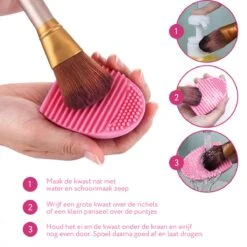 Make Up Kwasten Reiniger - Egg Roze - BrushEgg - Kwastenreiniger -Bekend Cosmetica Winkel 1200x1200 1749