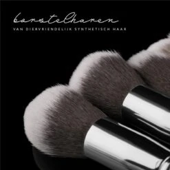 Evvie Set Van 10 Make-up Kwasten Kabuki - Zwart-Zilver -Bekend Cosmetica Winkel 1200x1200 1850