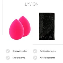 LYVION Make-up Blender Roze - Powder Puff Sponsje - Blending Foundation Pink - Set Van 2 11 LYVION Make-up Blender Roze - Powder Puff Sponsje - Blending Foundation Pink - Set Van 2 -Bekend Cosmetica Winkel 1200x1200 1886
