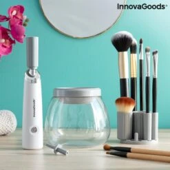 Innovagoods Luxe Make-up Kwastenreiniger - Elektrisch - Reinigen én Drogen - Draadloos - Make-up Borstels Schoonmaken -Bekend Cosmetica Winkel 1200x1200 1929