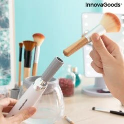 Innovagoods Luxe Make-up Kwastenreiniger - Elektrisch - Reinigen én Drogen - Draadloos - Make-up Borstels Schoonmaken -Bekend Cosmetica Winkel 1200x1200 1937
