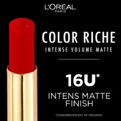 L'Oréal Paris - Color Riche Intense Volume Matte Lippenstift - 640 Le Nude Independant -Bekend Cosmetica Winkel 1200x1200 194