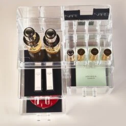 Wowup Makeup Organizer | Cosmetica Houder | Makeup Doos | Transparant | Tweedelig | Sieradendoos | Nagellak Opberger | Makeup Opberger | Lippenstift Opberger | Lippenstift Organizer -Bekend Cosmetica Winkel 1200x1200 1962