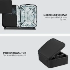 Cosmetica Koffer - Make-up Koffer Met Verstelbare Vakken - Visagie En Nagelstyliste Beauty Koffer - 26x23x9CM -Bekend Cosmetica Winkel 1200x1200 1969