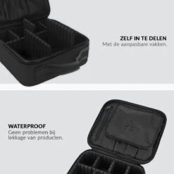 Cosmetica Koffer - Make-up Koffer Met Verstelbare Vakken - Visagie En Nagelstyliste Beauty Koffer - 26x23x9CM -Bekend Cosmetica Winkel 1200x1200 1970
