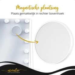 Novalie Hollywood Spiegel Met Verlichting - 65 Cm X 50 Cm - Make Up Spiegel Met Led Lampen – Visagie – Dimbaar / 3 Lichtstanden – Voor Hem / Haar Cadeau – 10x Vergroting – Met Tru-Daylight Verlichting – Wit 21 Novalie Hollywood Spiegel Met Verlichting - 65 Cm X 50 Cm - Make Up Spiegel Met Led Lampen – Visagie – Dimbaar / 3 Lichtstanden – Voor Hem / Haar Cadeau – 10x Vergroting – Met Tru-Daylight Verlichting – Wit -Bekend Cosmetica Winkel 1200x1200 1979