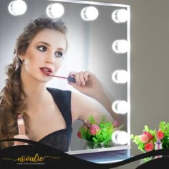 Novalie Hollywood Spiegel Met Verlichting - 65 Cm X 50 Cm - Make Up Spiegel Met Led Lampen – Visagie – Dimbaar / 3 Lichtstanden – Voor Hem / Haar Cadeau – 10x Vergroting – Met Tru-Daylight Verlichting – Wit 25 Novalie Hollywood Spiegel Met Verlichting - 65 Cm X 50 Cm - Make Up Spiegel Met Led Lampen – Visagie – Dimbaar / 3 Lichtstanden – Voor Hem / Haar Cadeau – 10x Vergroting – Met Tru-Daylight Verlichting – Wit -Bekend Cosmetica Winkel 1200x1200 1983