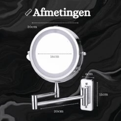 Best’Livin Led Spiegel - Badkamer - Hollywood - Visagie - Spiegellamp - Spiegelverlichting - Slimme Lampen - Oplaadbaar 16 Best’Livin Led Spiegel - Badkamer - Hollywood - Visagie - Spiegellamp - Spiegelverlichting - Slimme Lampen - Oplaadbaar -Bekend Cosmetica Winkel 1200x1200 2005