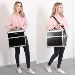 A.T. Shop Cosmeticakoffer, Make-up Koffer, Beauty Case, Bewaren Van Make-up, Nagellak. Zwart 19 A.T. Shop Cosmeticakoffer, Make-up Koffer, Beauty Case, Bewaren Van Make-up, Nagellak. Zwart -Bekend Cosmetica Winkel 1200x1200 2039