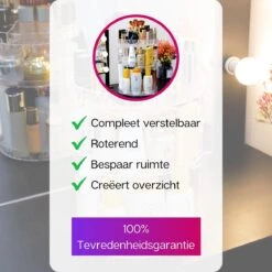LuZana Make-Up Organizer - Beauty Organizer Voor Make Up - 360° Roterend - Opbergbox - Opbergdoos Cosmetica - Sieradendoos - Nagellak - Lippenstift - Transparant - Cadeautje Voor Vrouw 16 LuZana Make-Up Organizer - Beauty Organizer Voor Make Up - 360° Roterend - Opbergbox - Opbergdoos Cosmetica - Sieradendoos - Nagellak - Lippenstift - Transparant - Cadeautje Voor Vrouw -Bekend Cosmetica Winkel 1200x1200 2042