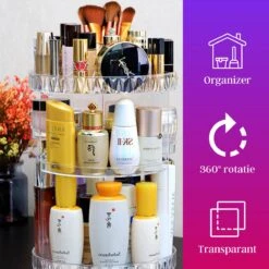 LuZana Make-Up Organizer - Beauty Organizer Voor Make Up - 360° Roterend - Opbergbox - Opbergdoos Cosmetica - Sieradendoos - Nagellak - Lippenstift - Transparant - Cadeautje Voor Vrouw 19 LuZana Make-Up Organizer - Beauty Organizer Voor Make Up - 360° Roterend - Opbergbox - Opbergdoos Cosmetica - Sieradendoos - Nagellak - Lippenstift - Transparant - Cadeautje Voor Vrouw -Bekend Cosmetica Winkel 1200x1200 2043