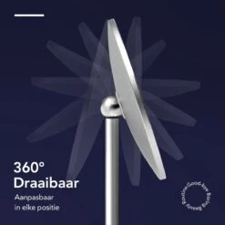 Make-up Spiegel Van Sanicraft® - USB Oplaadbaar - 360 Graden Draaibaar - Make Up Spiegel Met LED Verlichting - Afneembaar 10x Vergroting Spiegeltje - Diameter 17cm -Bekend Cosmetica Winkel 1200x1200 2062