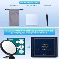 5 Inch, 20X Vergrootspiegel, Tweezijdige Spiegel, 20X/1X Vergroting, Opvouwbare Make-upspiegel Met Handheld/standaard, Gebruik Voor Make-up Toepassing, Pincet En Mee-eter/onzuiverheid Verwijdering -Bekend Cosmetica Winkel 1200x1200 2098