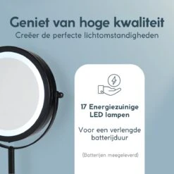 DAY Make-up Spiegel Met Verlichting - LED - 360° Draaibaar - Dubbelzijdig - 5x Vergroting - Scheerspiegel -Bekend Cosmetica Winkel 1200x1200 2115