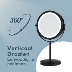 DAY Make-up Spiegel Met Verlichting - LED - 360° Draaibaar - Dubbelzijdig - 5x Vergroting - Scheerspiegel -Bekend Cosmetica Winkel 1200x1200 2117