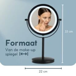 DAY Make-up Spiegel Met Verlichting - LED - 360° Draaibaar - Dubbelzijdig - 5x Vergroting - Scheerspiegel -Bekend Cosmetica Winkel 1200x1200 2120