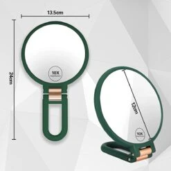 FOGARI Handspiegel Met 1 X 10 X Vergroting, Dubbelzijdige Make-upspiegel, Draagbare Kleine Spiegel, Inklapbare Verstelbare Spiegel Met Handvat, Ronde Reisspiegel, Make-upspiegel, Tafelspiegel, 360 Graden Draaibaar 8 FOGARI Handspiegel Met 1 X 10 X Vergroting, Dubbelzijdige Make-upspiegel, Draagbare Kleine Spiegel, Inklapbare Verstelbare Spiegel Met Handvat, Ronde Reisspiegel, Make-upspiegel, Tafelspiegel, 360 Graden Draaibaar -Bekend Cosmetica Winkel 1200x1200 2175