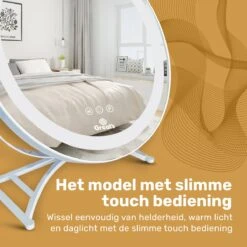 Great's® Make Up Spiegel Met LED Verlichting- ⌀ 40cm - Visagie Spiegel Rond - Extra Close Up Spiegeltje 10x - Wit 14 Great's® Make Up Spiegel Met LED Verlichting- ⌀ 40cm - Visagie Spiegel Rond - Extra Close Up Spiegeltje 10x - Wit -Bekend Cosmetica Winkel 1200x1200 2200