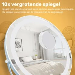 Great's® Make Up Spiegel Met LED Verlichting- ⌀ 40cm - Visagie Spiegel Rond - Extra Close Up Spiegeltje 10x - Wit 17 Great's® Make Up Spiegel Met LED Verlichting- ⌀ 40cm - Visagie Spiegel Rond - Extra Close Up Spiegeltje 10x - Wit -Bekend Cosmetica Winkel 1200x1200 2202