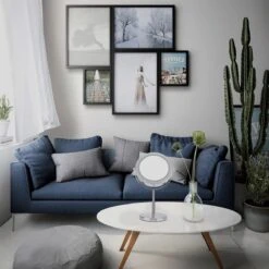 A&K Make Up Spiegel Met Ringverlichting | LED Verlichting | Scheerspiegel - Zilver -Bekend Cosmetica Winkel 1200x1200 2227