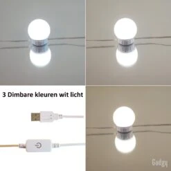 Gadgy Hollywood Spiegel Met Verlichting – Spiegel Met Licht - 10 LED Lampen - Dimbaar (SPIEGEL NIET INBEGREPEN) -Bekend Cosmetica Winkel 1200x1200 2247