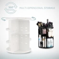 UNIQ 360° Roterend Make-Up Organizer - Beauty Organizer Voor Huidverzorging En Make-up - Opbergbox - Wit -Bekend Cosmetica Winkel 1200x1200 2296