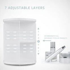 UNIQ 360° Roterend Make-Up Organizer - Beauty Organizer Voor Huidverzorging En Make-up - Opbergbox - Wit -Bekend Cosmetica Winkel 1200x1200 2297