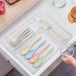 Aokyom Make-uporganizer, 18 Stuks, Kunststof Opbergdozen Voor Kantoor, Lades, Organizer, Lade-organizer, Doorzichtige Lade-inzet Voor Bureau, Keuken, Badkamer 12 Aokyom Make-uporganizer, 18 Stuks, Kunststof Opbergdozen Voor Kantoor, Lades, Organizer, Lade-organizer, Doorzichtige Lade-inzet Voor Bureau, Keuken, Badkamer -Bekend Cosmetica Winkel 1200x1200 2300