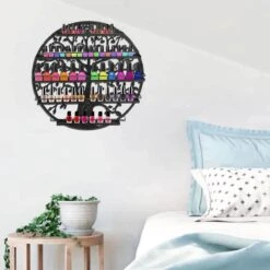 Confibel Nagellak Houder - Nagellak Flesjes Organizer - Essentiële Oliën Organizer - Rek Voor Flesjes - Wanddecoratie - Zwart -Bekend Cosmetica Winkel 1200x1200 2313