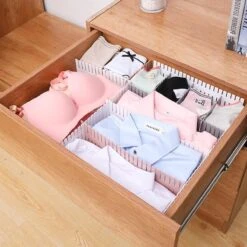 Merkloos Waal Kunststof Ladeverdeler - Lade Organizer - Set Van 6 Stuks - Voor Kleding/Keuken/Bureau/Make-Up - Op Maat Te Knippen - Roze -Bekend Cosmetica Winkel 1200x1200 2354